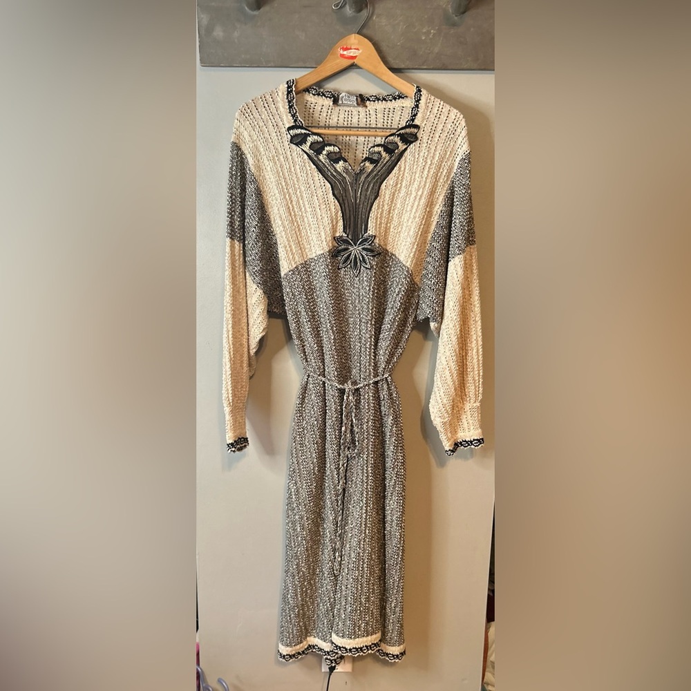 Vintage 70s Dress / tricots de Paris - Picture 2 of 16